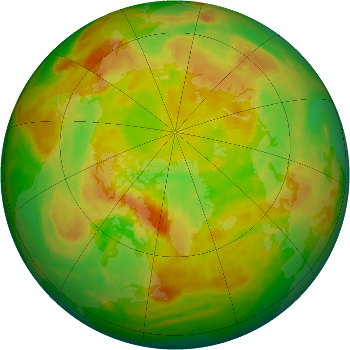 Arctic ozone map for 02 June 1987